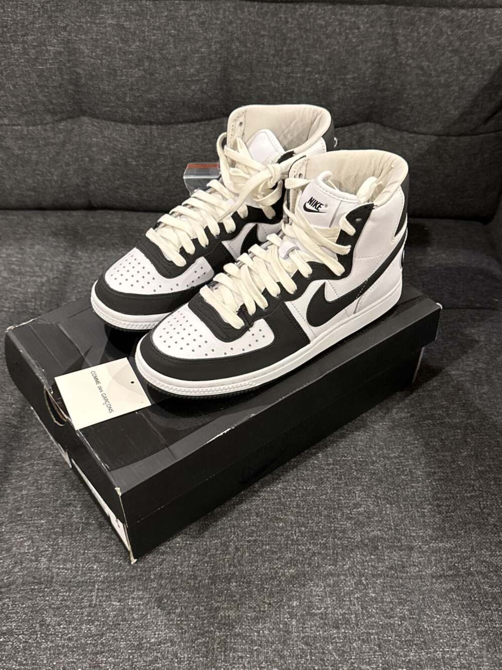5M / 6W  - Comme des Garcons Homme Plus x Nike Terminator High SP Black White